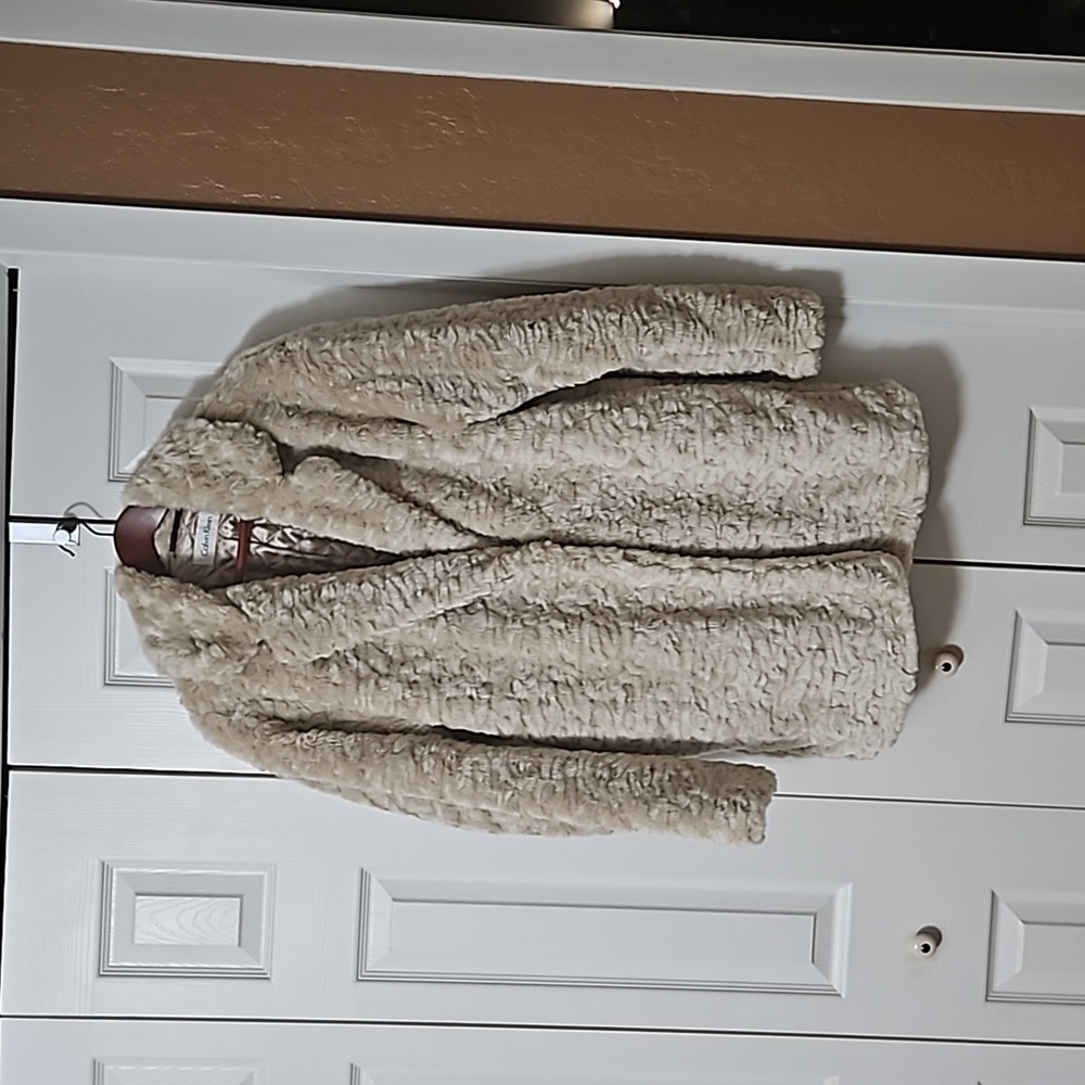 Faux fur coat